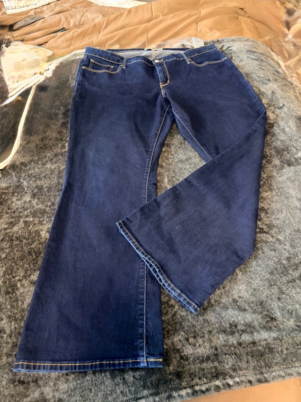 Levi's Women's Dark Blue Flare Jeans